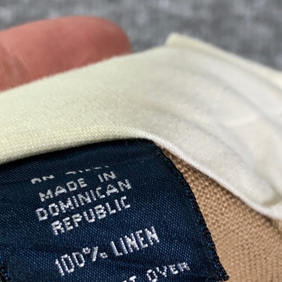 Vintage Polo Ralph Lauren Linen Pants Men 42x29 Brown Trousers Slacks Casual - Picture 7 of 15